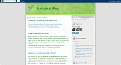Desktop Screenshot of ecologicalblog2010.blogspot.com