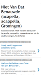 Mobile Screenshot of nietvandatbenauwde.blogspot.com