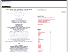 Tablet Screenshot of 1songlyrics.blogspot.com