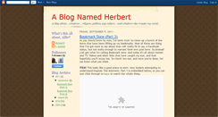 Desktop Screenshot of ablognamedherbert.blogspot.com