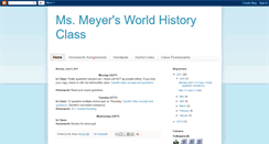 Desktop Screenshot of msmeyersworldhistoryclass.blogspot.com