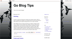 Desktop Screenshot of goblogtips.blogspot.com