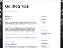 Tablet Screenshot of goblogtips.blogspot.com