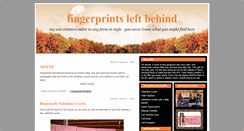 Desktop Screenshot of fingerprintsleftbehind.blogspot.com