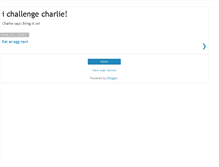 Tablet Screenshot of ichallengecharlie.blogspot.com