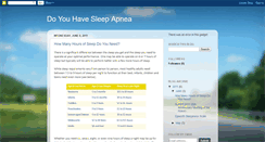 Desktop Screenshot of doyouhavesleepapnea.blogspot.com