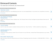 Tablet Screenshot of entrecard-contest.blogspot.com