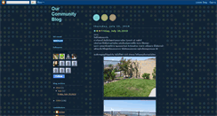 Desktop Screenshot of ourcommunityblog.blogspot.com