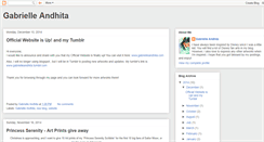 Desktop Screenshot of gabrielleandhita.blogspot.com
