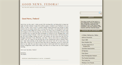 Desktop Screenshot of goodnewsfedora.blogspot.com