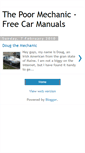 Mobile Screenshot of poormechanic.blogspot.com