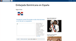 Desktop Screenshot of embajadadominicanaes.blogspot.com