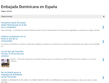 Tablet Screenshot of embajadadominicanaes.blogspot.com