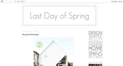 Desktop Screenshot of lastdayofspring.blogspot.com