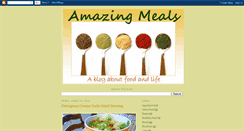 Desktop Screenshot of amazingmeals.blogspot.com
