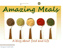 Tablet Screenshot of amazingmeals.blogspot.com