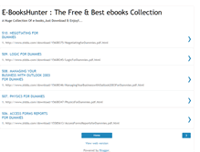 Tablet Screenshot of e-bookshunter.blogspot.com