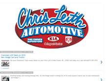 Tablet Screenshot of chrisleithautomotive.blogspot.com