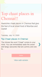 Mobile Screenshot of chennai-chaat-places.blogspot.com