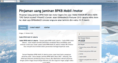 Desktop Screenshot of pinjamandanajaminanbpkb999.blogspot.com