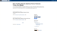 Desktop Screenshot of daytradingstocksoptionsfutures.blogspot.com