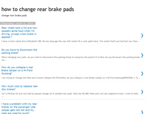 Tablet Screenshot of howtochangerearbrakepads.blogspot.com