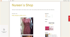 Desktop Screenshot of nureenshop.blogspot.com