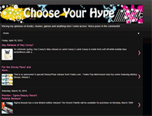 Tablet Screenshot of chooseyourhype.blogspot.com