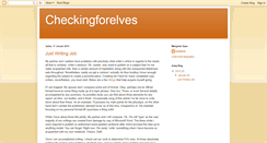 Desktop Screenshot of checkingforelves.blogspot.com