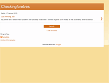 Tablet Screenshot of checkingforelves.blogspot.com