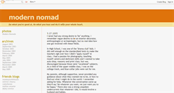 Desktop Screenshot of modern-nomad.blogspot.com