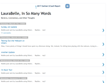 Tablet Screenshot of laurabellesblog.blogspot.com