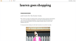 Desktop Screenshot of laurengoesshopping.blogspot.com