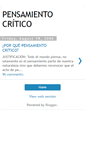 Mobile Screenshot of pensamientocrtico.blogspot.com