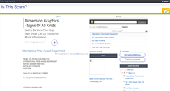 Desktop Screenshot of isthisscam.blogspot.com