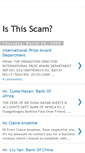 Mobile Screenshot of isthisscam.blogspot.com