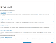 Tablet Screenshot of isthisscam.blogspot.com