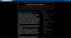 Desktop Screenshot of policijaspatvala.blogspot.com