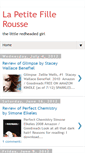 Mobile Screenshot of lapetitefillerousse.blogspot.com