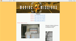 Desktop Screenshot of maniac4missions.blogspot.com