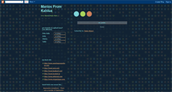 Desktop Screenshot of mariosfromkahlua.blogspot.com