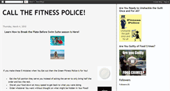 Desktop Screenshot of callthefitnesspolice.blogspot.com