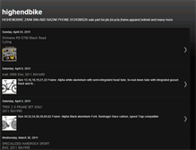 Tablet Screenshot of highendbike.blogspot.com