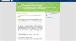 Desktop Screenshot of causes-of-childhood-obesity.blogspot.com