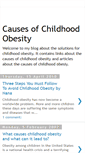 Mobile Screenshot of causes-of-childhood-obesity.blogspot.com