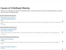 Tablet Screenshot of causes-of-childhood-obesity.blogspot.com