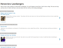 Tablet Screenshot of heronviewleonbergers.blogspot.com