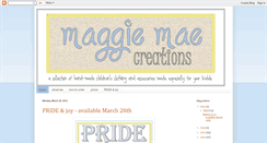 Desktop Screenshot of maggiemaecreations.blogspot.com