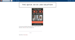 Desktop Screenshot of 30-30jobsolution.blogspot.com