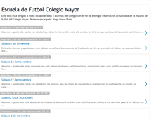 Tablet Screenshot of escueladefutbolcolegiomayor.blogspot.com